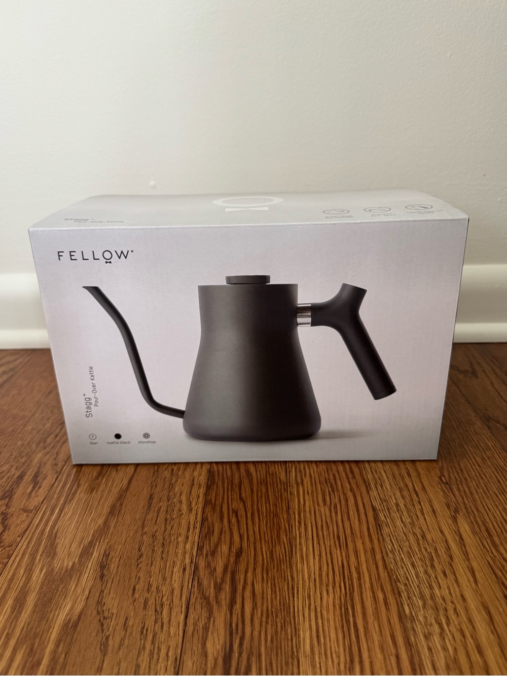 NEW Fellow Stagg 1L Stovetop Pour-Over Kettle in Matte Black